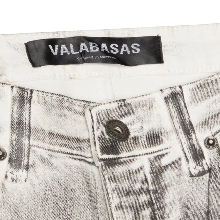 Valabasas Runner Skinny Denim Jean (White/Grey) VLBS-VJ2-1005 - Image 3