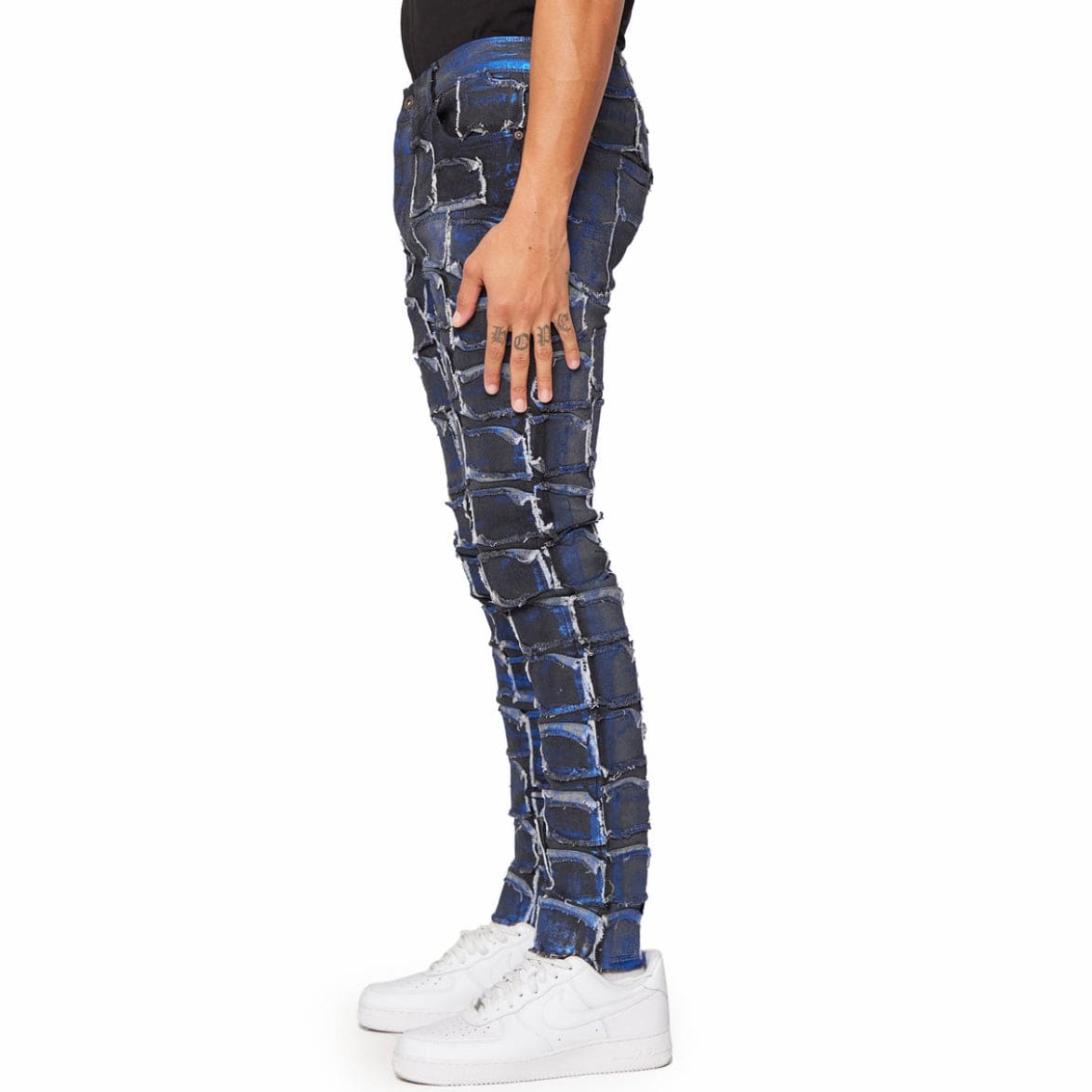 Valabasas Skinny Future Jeans (Royal Waxed) VLBS2237 - Image 4