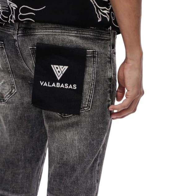 Valabasas Sledge Skinny Jean (Grey) VLBSSK005 - Image 8