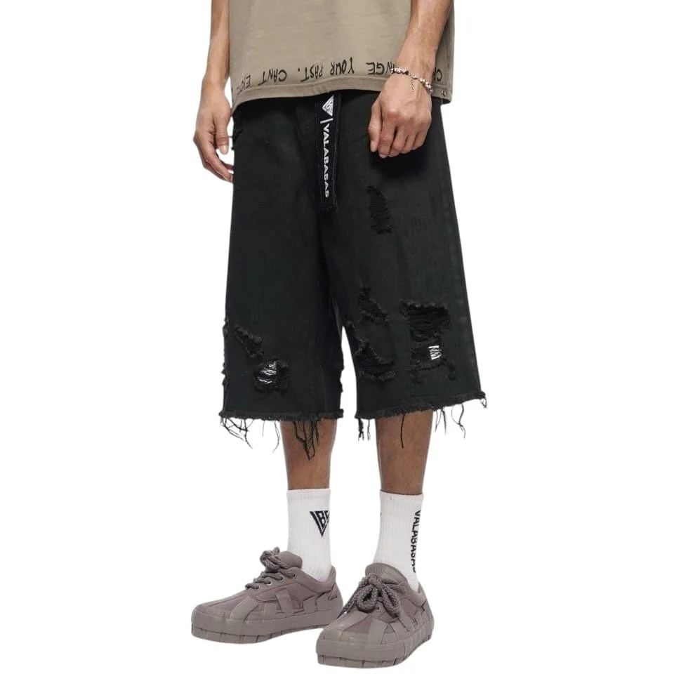 Valabasas Snapped Jorts (Black Washed) VLBS-VSH1-1002 - Image 3