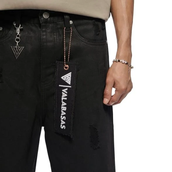 Valabasas Snapped Jorts (Black Washed) VLBS-VSH1-1002 - Image 5