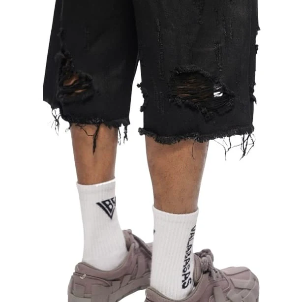 Valabasas Snapped Jorts (Black Washed) VLBS-VSH1-1002 - Image 6