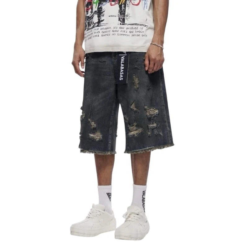 Valabasas Snapped Jorts (Dark Dirty Blue) VLBS-VSH1-1002 - Image 4