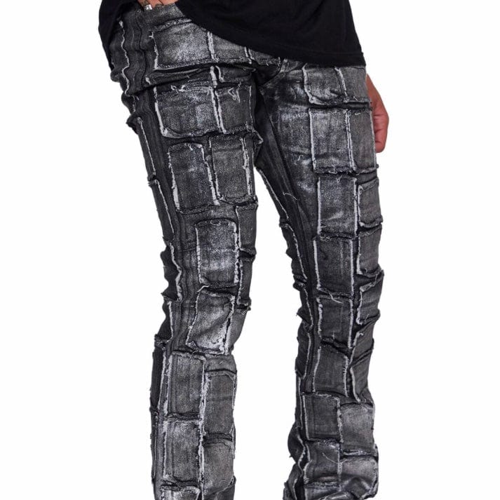 Valabasas Stacked 4444 Jeans (Grey Waxed) VLBS2214 - Image 3