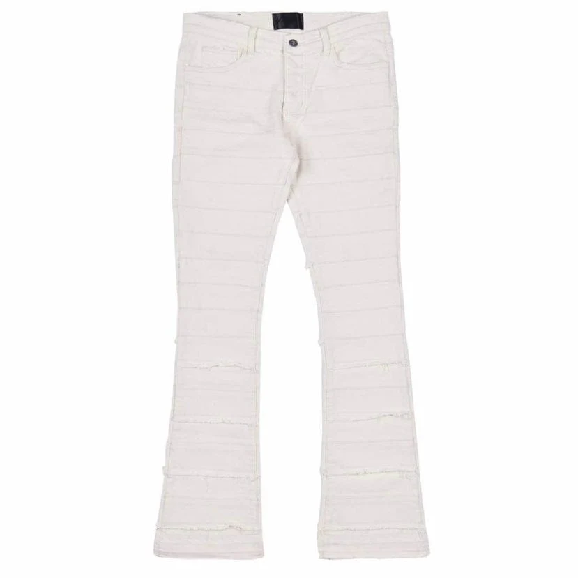 Valabasas Stacked Phoenix Jeans (Cream) VLBS2187 NTWRK - Image 7