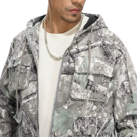 Valabasas Stalker Men's Jacket (Grey Forest) VLBS-VJK1-1038 - Image 5