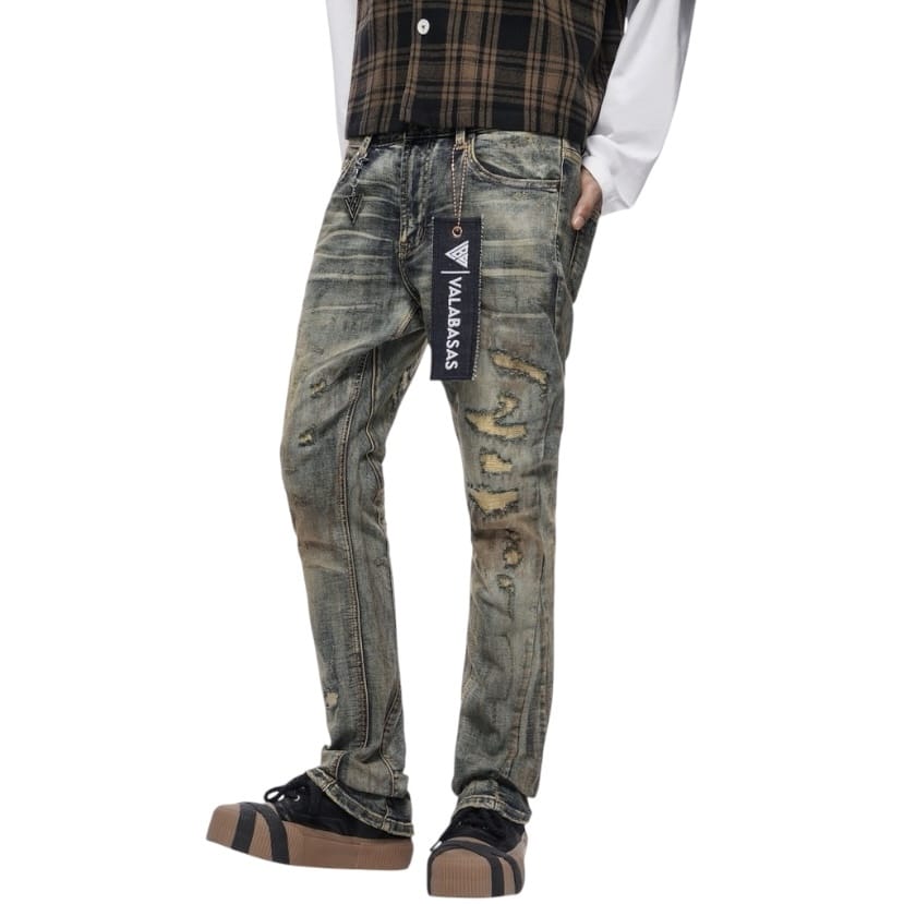 Valabasas Static Stacked Denim Jean (Vintage Wash) VLBS-VJ3-1083 - Image 5