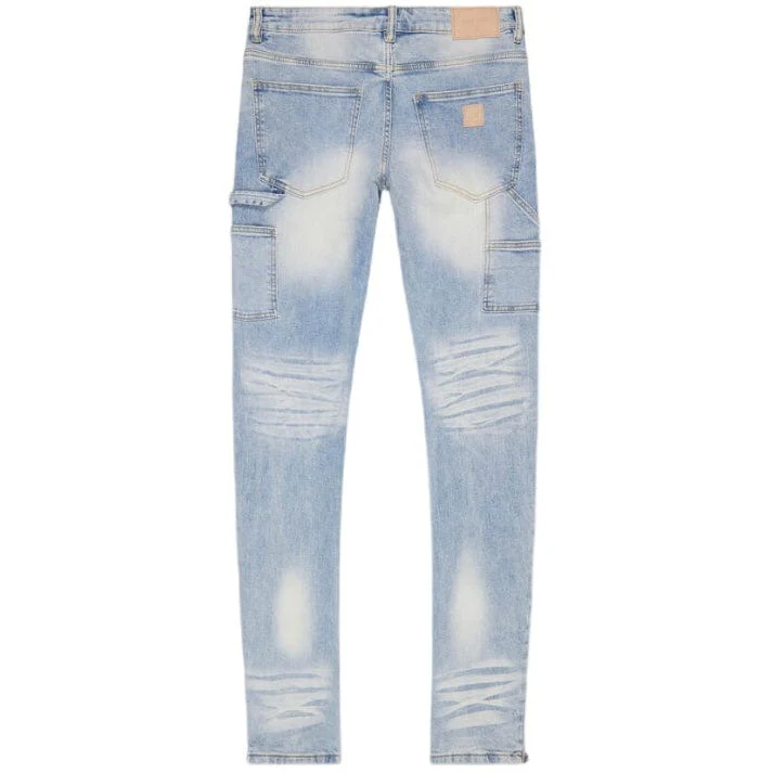 Valabasas Streamline Stacked Flare Jean (Light Blue Wash) VLBS5046 - Image 4