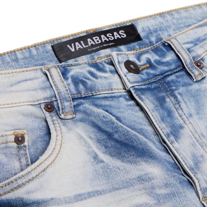 Valabasas Streamline Stacked Flare Jean (Light Blue Wash) VLBS5046 - Image 5