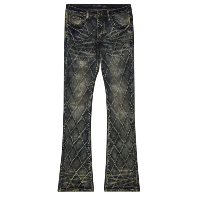 Valabasas Tired Stacked Denim Jean (Blue Vintage) VLBS-VJ3-1002 - Image 7