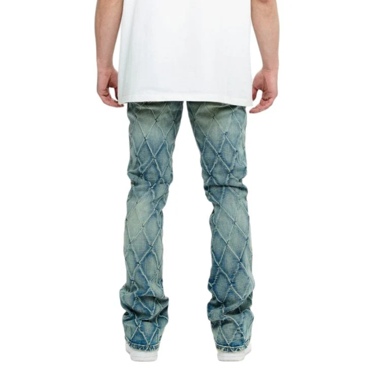 Valabasas Tired Stacked Denim Jean (Lt. Vintage Blue) VLBS-VJ3-1002 - Image 3