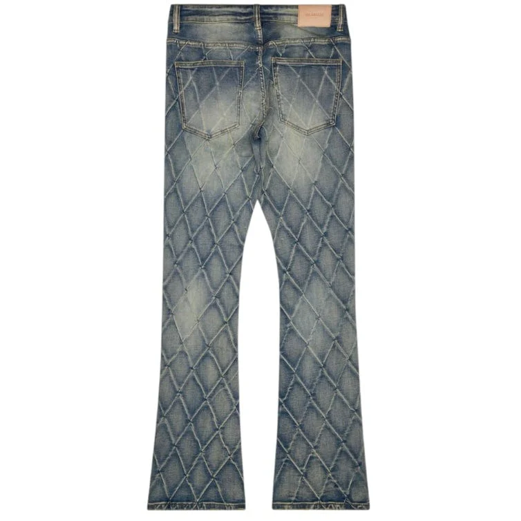 Valabasas Tired Stacked Denim Jean (Lt. Vintage Blue) VLBS-VJ3-1002 - Image 7