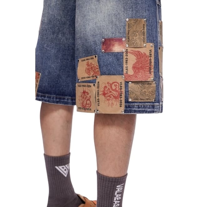 Valabasas Torinx Baggy Shorts (Dark Blue Wash) VLBS-VSH1-1019 - Image 5