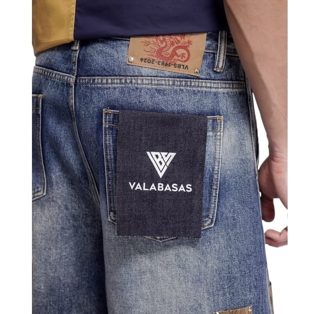 Valabasas Torinx Baggy Shorts (Dark Blue Wash) VLBS-VSH1-1019 - Image 6