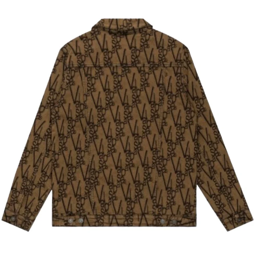 Valabasas "V-Ink" Jacket (Black/Brown) VLBS6022 - Image 2