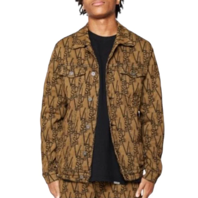 Valabasas "V-Ink" Jacket (Black/Brown) VLBS6022 - Image 4