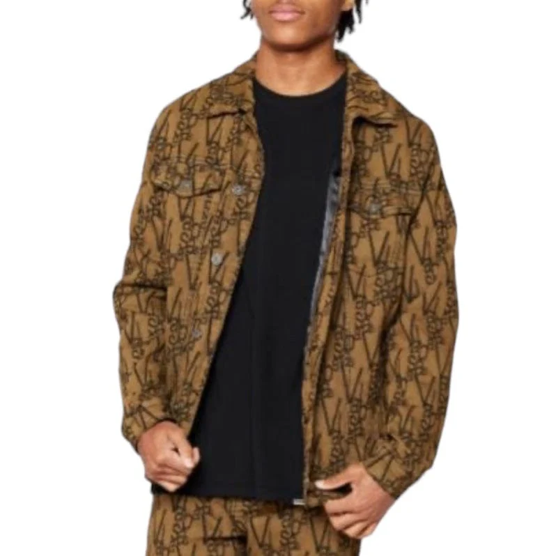 Valabasas "V-Ink" Jacket (Black/Brown) VLBS6022 - Image 5