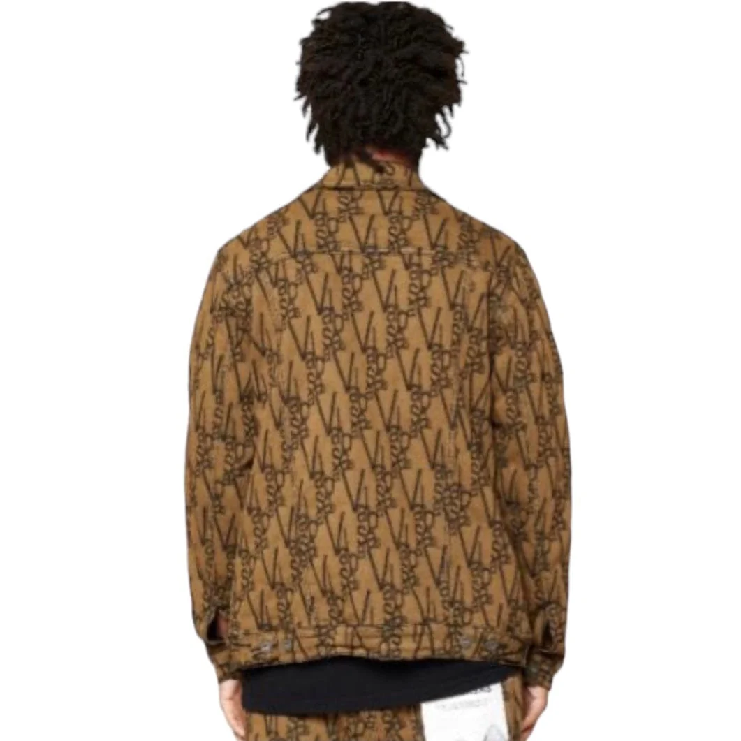 Valabasas "V-Ink" Jacket (Black/Brown) VLBS6022 - Image 9