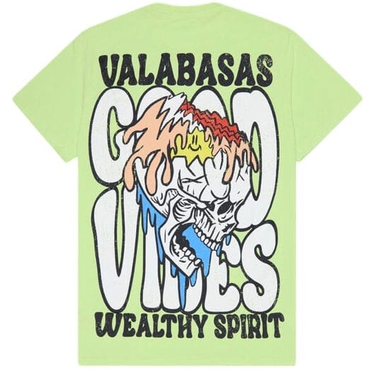 Valabasas Wealthy Spirit Vintage Tee (Vintage Lime) VLBS90063 - Image 2