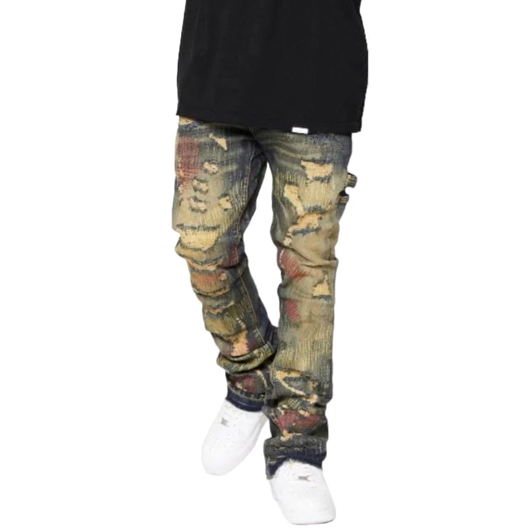 Valabasas "Zero" Denim Stacked Flare Jean (Dirty Vintage Wash) VLBS3986 - Image 6