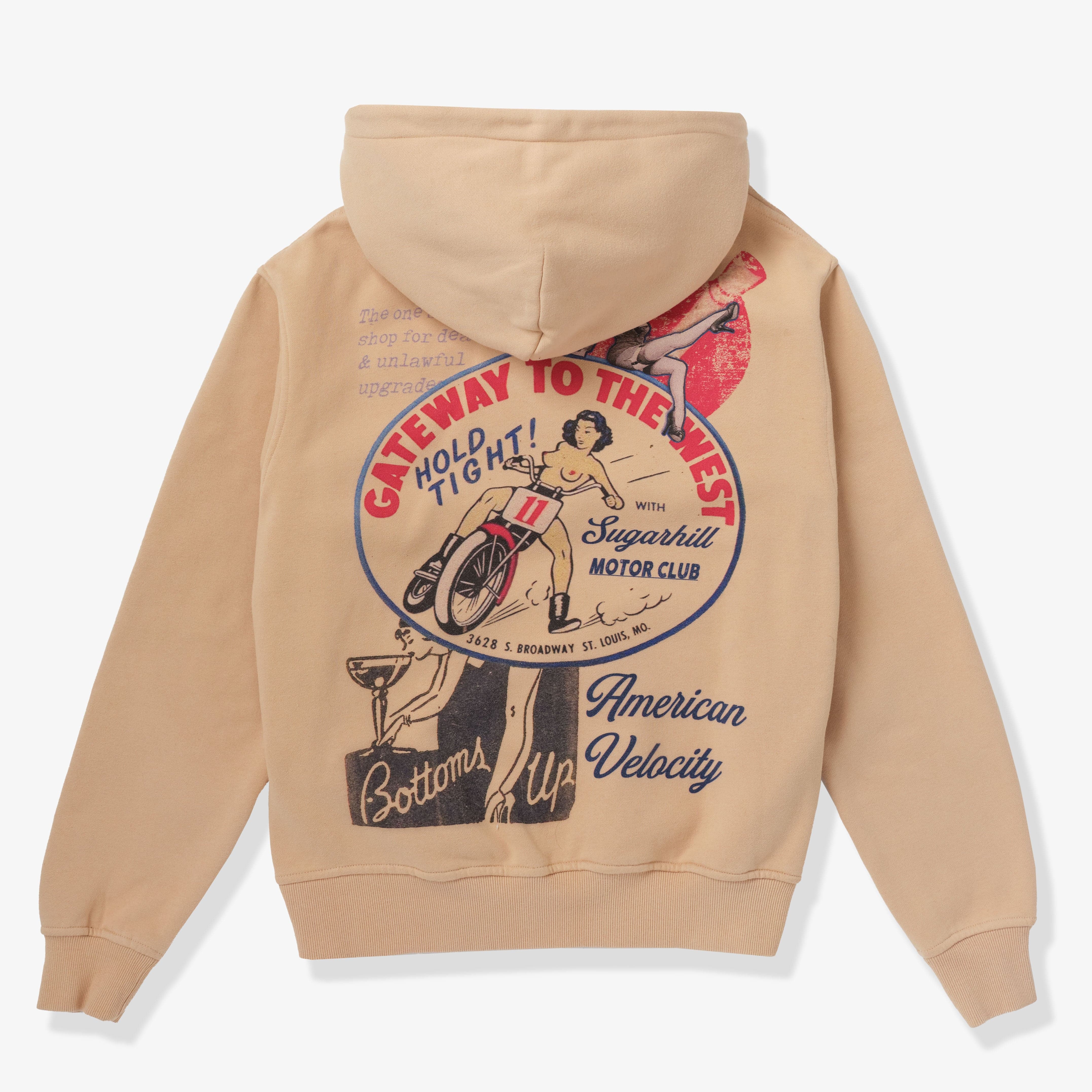 "Velocity" Hoodie (hazelnut vintage) - Image 6