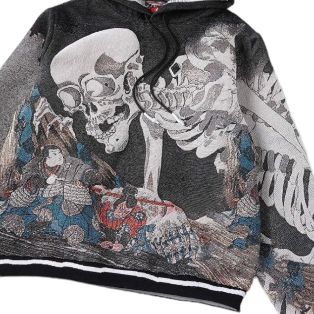 VeryRare Gashadokuro Jacquard Hoodie (Black) - Image 3