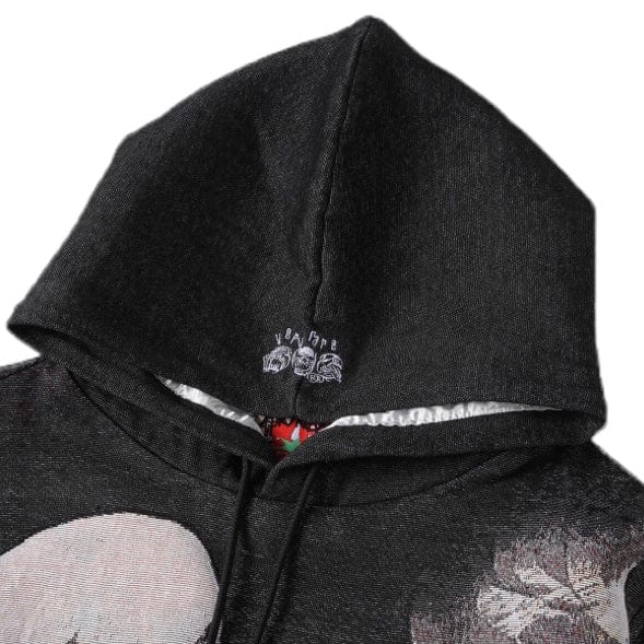 VeryRare Gashadokuro Jacquard Hoodie (Black) - Image 4