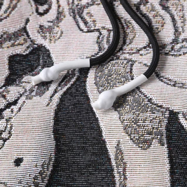 VeryRare Gashadokuro Jacquard Hoodie (Black) - Image 8