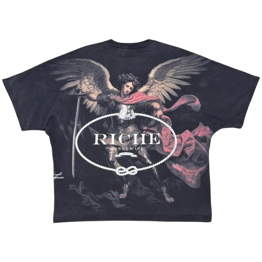 Vie Riche Archangel V Tee (Black) VR2039-BLK - Image 2