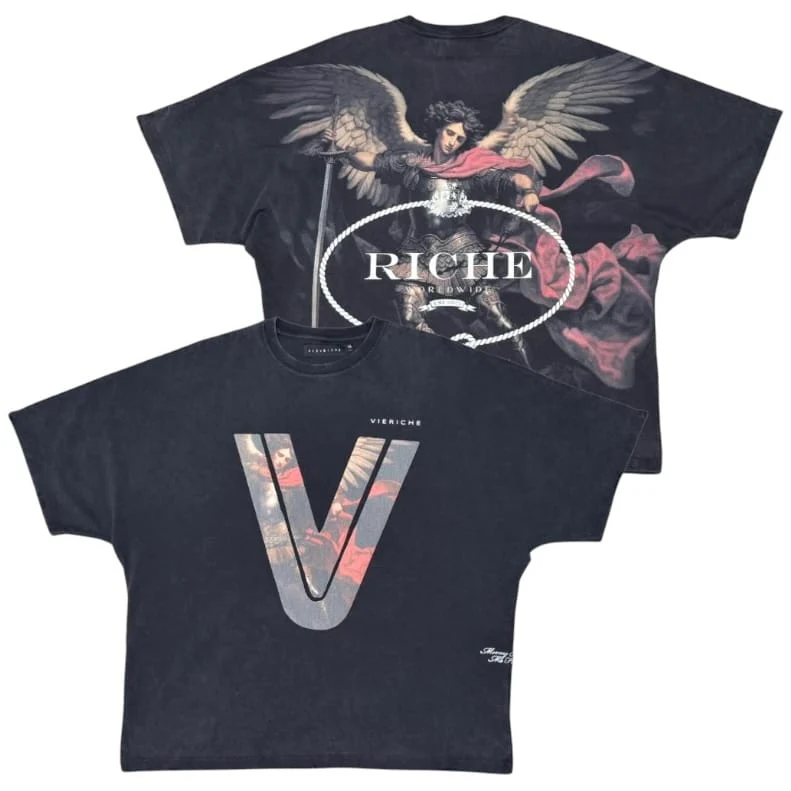Vie Riche Archangel V Tee (Black) VR2039-BLK - Image 5