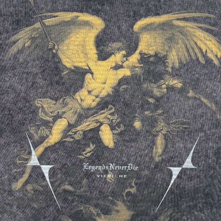 Vie Riche Saint Michael Tee (Black) VR1408-BLK - Image 3