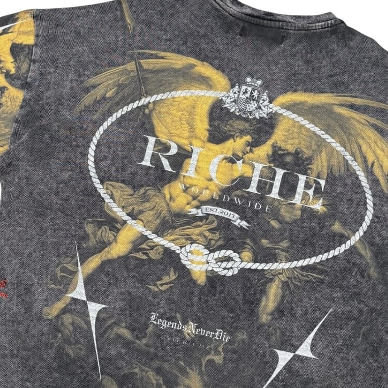 Vie Riche Saint Michael Tee (Black) VR1408-BLK - Image 4
