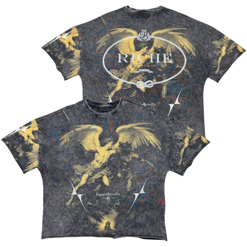 Vie Riche Saint Michael Tee (Black) VR1408-BLK - Image 5