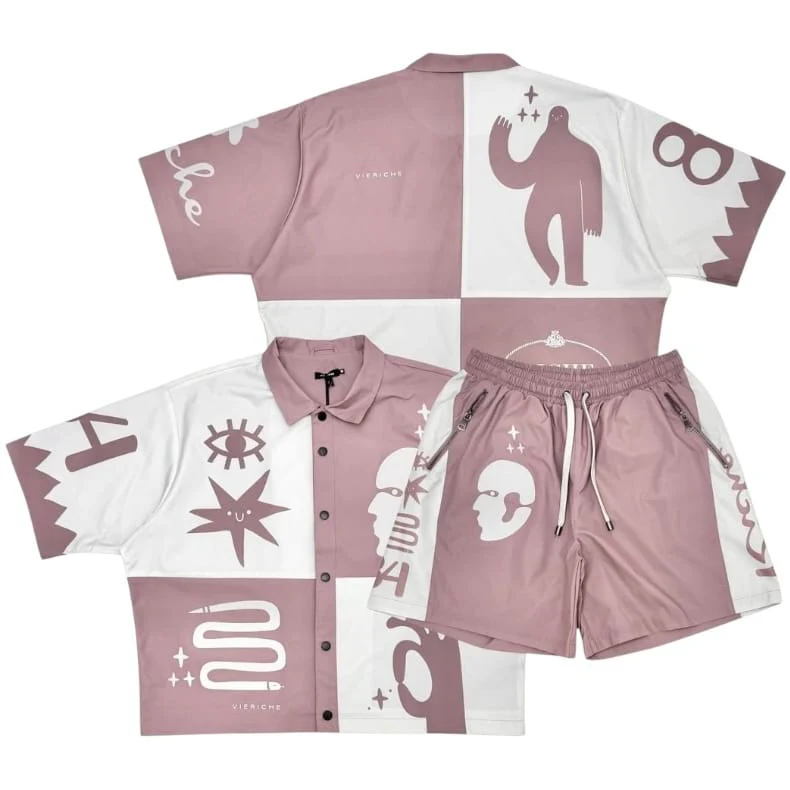 Vie Riche Tribal Short Set (Mauve) VR1515/VR1516-MAU - Image 7