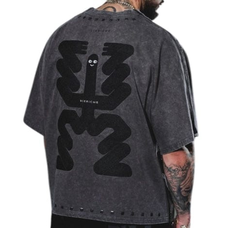 Vie Riche Tribal Stones Tee (Acid Wash Grey) VR1351-AGY - Image 3