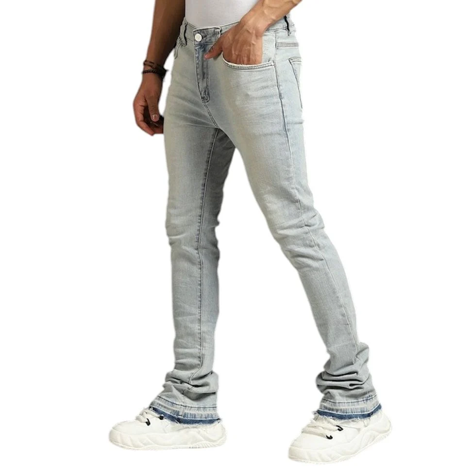 W Stacked Fit Denim (Antique Blue) M8211DA-AN - Image 3