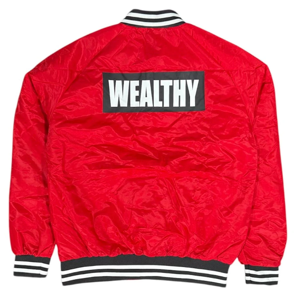 Wealthy Varsity Jacket (Red/Black) VBJ2230 - Image 2