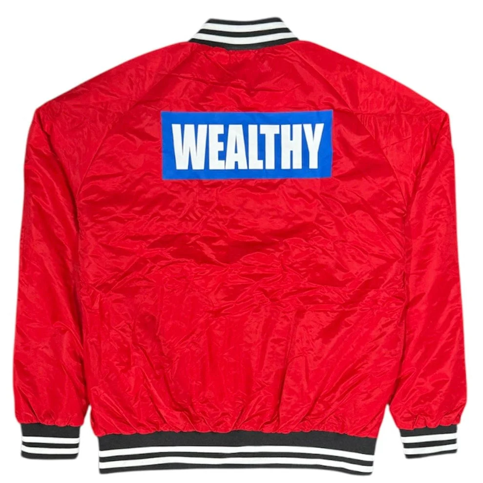 Wealthy Varsity Jacket (Red/Blue) VBJ2230 - Image 2
