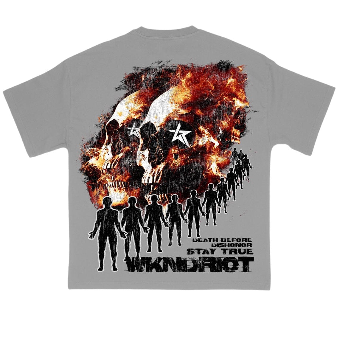 Wknd Riot Stay True Tee (Grey) - Image 2
