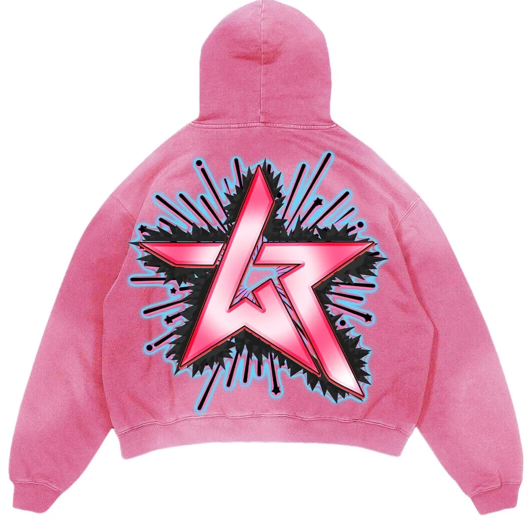 Wknd Riot Up The Score Hoodie (Pink) - Image 2