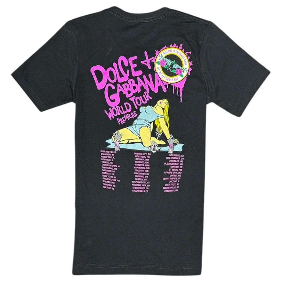 World Tour Roses Tee (Black) WTR02 - Image 2