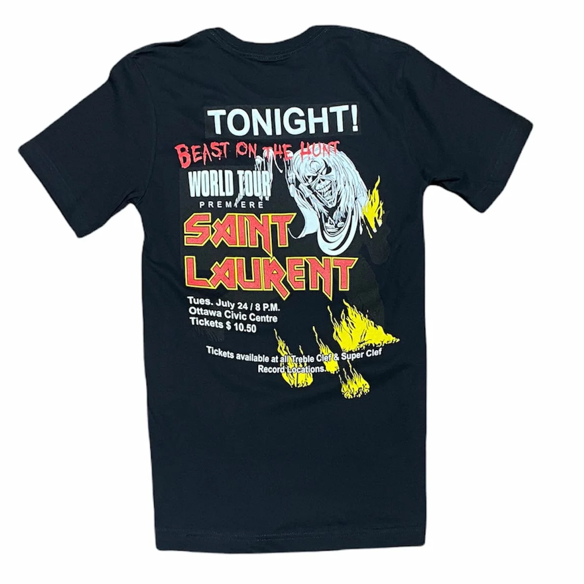 World Tour Saint Laurent Beast On The Hunt T Shirt (Black) - Image 2