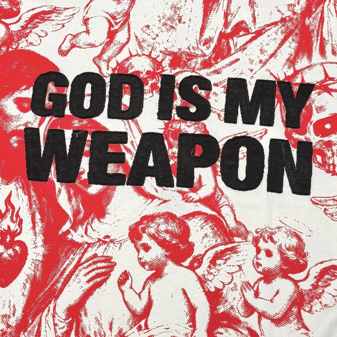 Wrathboy God Is My Weapon Tee (Red) WB623-RED - Image 3