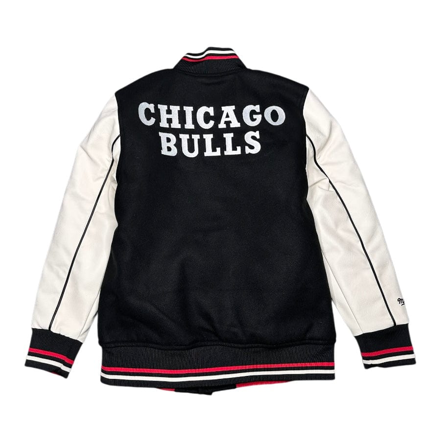 Youth Mitchell & Ness Chicago Bulls Varsity Team Jacket (Black) - Image 2