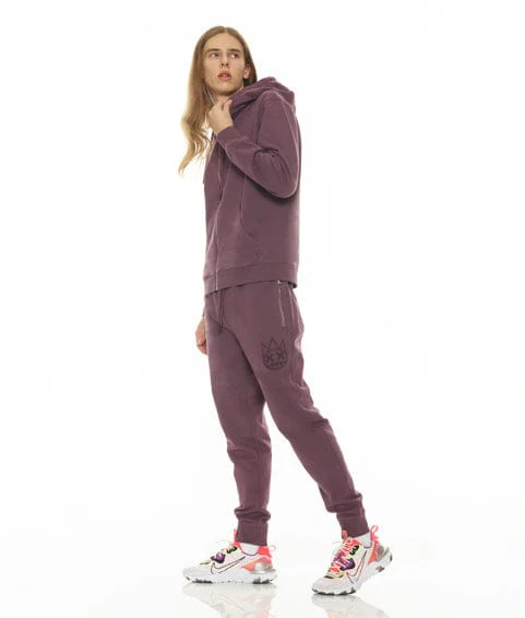 ZIP HOODY IN GRAPE COMPOTE - Image 3